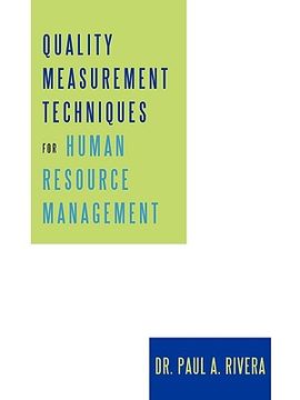 portada quality measurement techniques for human resource management (en Inglés)