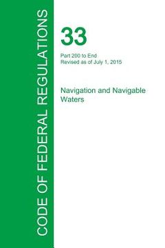 portada Code of Federal Regulations Title 33, Volume 3, July 1, 2015 (in English)
