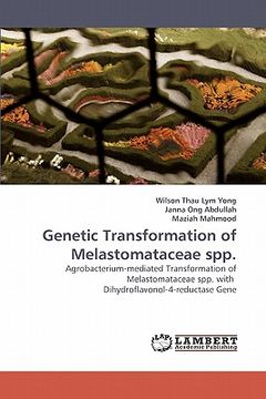 portada genetic transformation of melastomataceae spp. (in English)