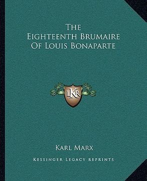 portada the eighteenth brumaire of louis bonaparte (in English)