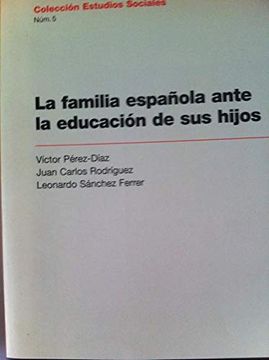 portada La Familia Española Ante la Educacion de sus Hijos