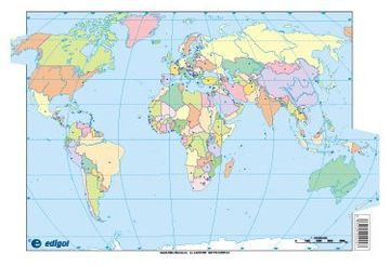 Libro Mapa Mundi Politico 100 X 140 (Plastificado) De Varios Autores -  Buscalibre