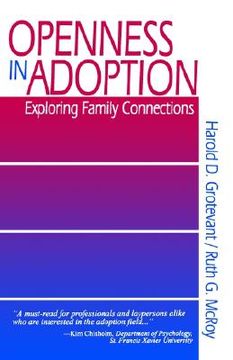 portada openness in adoption: exploring family connections