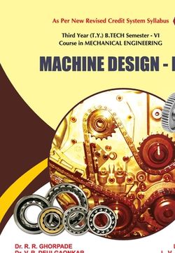 portada Machine Design - II (en Inglés)