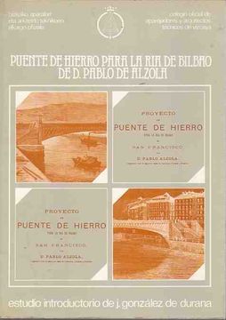 portada Puente de Hierro Para la ría de Bilbao de d. Pablo de Alzola.