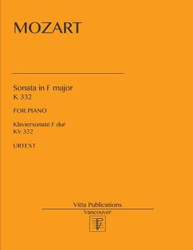 portada Sonata in F major: K 332 (in English)
