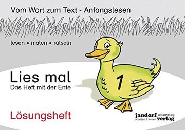 portada Lies mal 1 - das Heft mit der Ente. Lösungsheft (en Alemán)