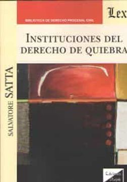 portada Instituciones del Derecho de Quiebra (in Spanish)