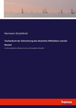 portada Taschenbuch der Zeitrechnung des Deutschen Mittelalters und der Neuzeit (in German)