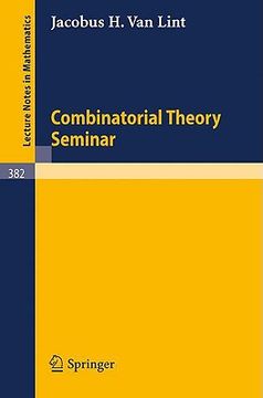 portada combinatorial theory seminar eindhoven university of technology (en Inglés)