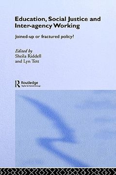 portada education, social justice and inter-agency working: joined up or fractured policy? (en Inglés)