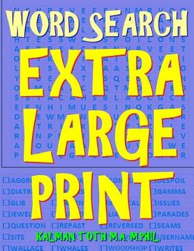 portada Word Search Extra Large Print: 105 Jumbo Print Puzzles (in English)