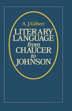 portada Literary Language from Chaucer to Johnson (en Inglés)