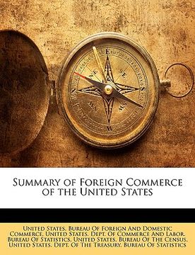 portada summary of foreign commerce of the united states (en Inglés)