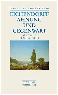 portada Sämtliche Erzählungen 1. Ahnung und Gegenwart (en Alemán)