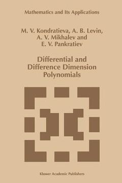 portada differential and difference dimension polynomials