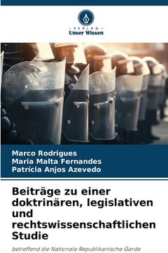 portada Beiträge zu einer doktrinären, legislativen und rechtswissenschaftlichen Studie (en Alemán)