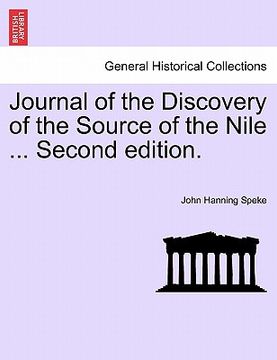 portada journal of the discovery of the source of the nile ... second edition.