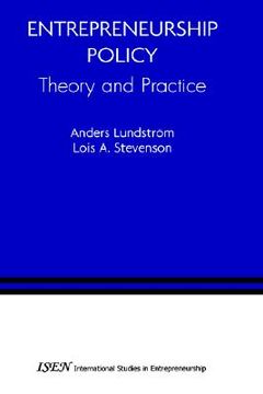 portada entrepreneurship policy: theory and practice (in English)