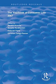 portada The Yearbook of Consumer law 2007 (Routledge Revivals) (en Inglés)