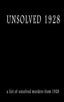 portada Unsolved 1928 (en Inglés)