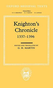 portada Knighton's Chronicle 1337-1396 (Oxford Medieval Texts) (en Inglés)