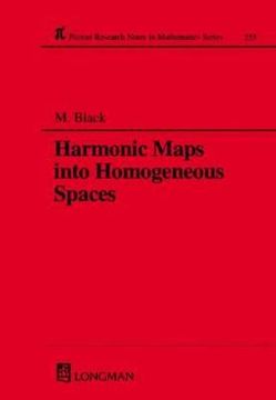 portada Harmonic Maps Into Homogeneous Spaces (en Inglés)