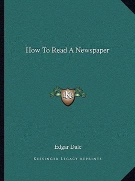 portada how to read a newspaper (en Inglés)