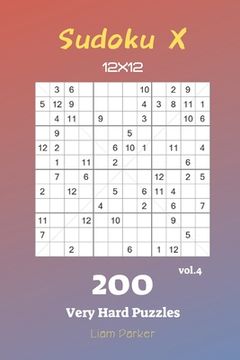 portada Sudoku X 12x12 - 200 Very Hard Puzzles vol.4