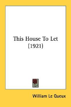 portada this house to let (1921) (en Inglés)
