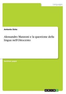 portada Alessandro Manzoni e la questione della lingua nell'Ottocento