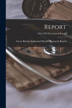 portada Report; 1919-1920 first annual report (in English)
