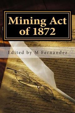 portada Mining Act of 1872: AMRA booklet (in English)