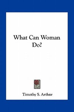 portada what can woman do? (en Inglés)