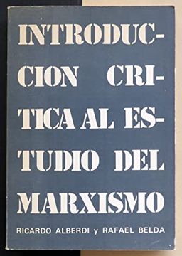 portada Introduccion Critica al Estudio del Marxismo