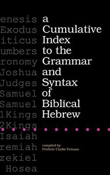 portada A Cumulative Index to the Grammar and Syntax of Biblical Hebrew (en Inglés)