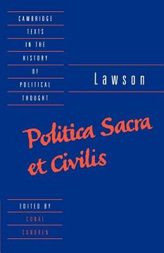 portada Lawson: Politica Sacra et Civilis Paperback (Cambridge Texts in the History of Political Thought) (en Inglés)