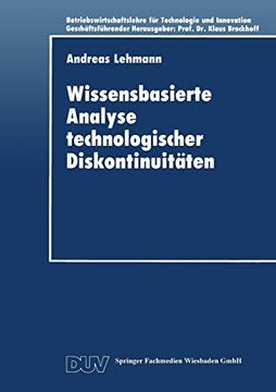 portada Wissensbasierte Analyse Technologischer Diskontinuitäten (in German)