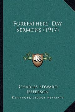 portada forefathers' day sermons (1917) (in English)