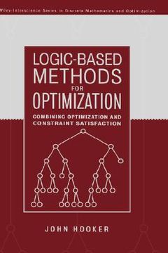 portada logic-based methods for optimization: combining optimization and constraint satisfaction (in English)