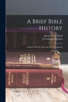 portada A Brief Bible History; A Survey Of The Old And New Testaments (en Inglés)