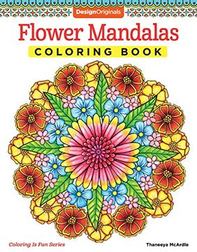 portada Flower Mandalas Coloring Book (Coloring Is Fun) (en Inglés)
