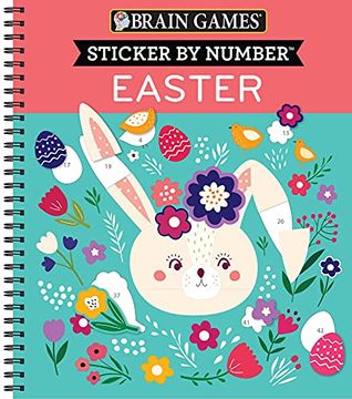 portada Brain Games - Sticker by Number: Easter (en Inglés)