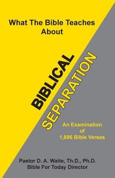 portada Biblical Separation (en Inglés)