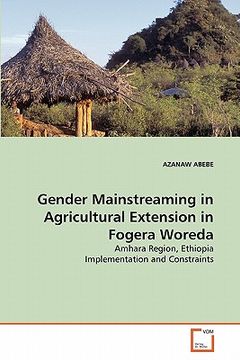 portada gender mainstreaming in agricultural extension in fogera woreda (in English)