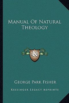portada manual of natural theology (en Inglés)