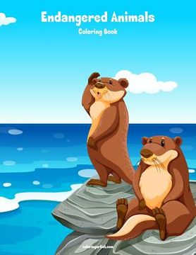 portada Endangered Animals Coloring Book 1 (en Inglés)