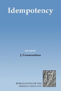 portada Idempotency Hardback (Publications of the Newton Institute) (en Inglés)