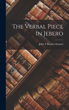 portada The Verbal Piece in Jebero (in English)