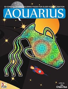portada Aquarius 50 Coloring Pages For Older Kids Relaxation (en Inglés)